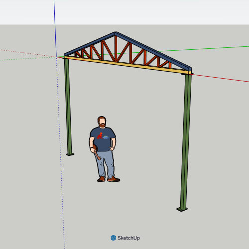 Przęsło ramowe o rozpiętości 5m